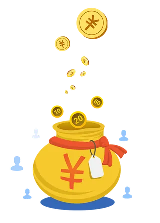 钱袋子财富发财图标