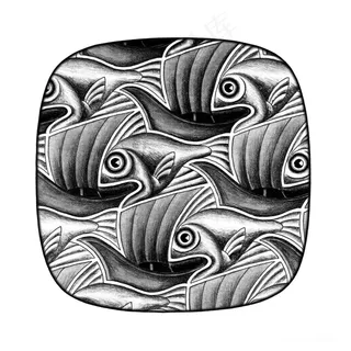 水彩艺术鱼插画