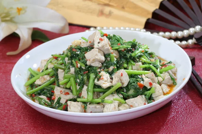 藤蒿小豆腐     10元 (4)
