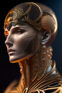 ai机器人人工大脑外星人插画