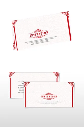 请柬  宴会邀请  边框  欢迎光临 欧式花纹 