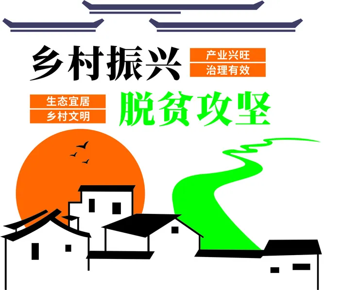 振兴乡村脱贫攻坚文化墙   脱贫文化墙   攻坚战文化墙