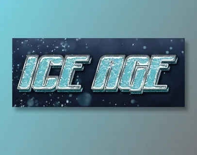 ps冰雪效果文字特效（可编辑）