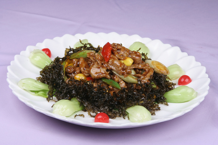 紫菜银杏滑牛柳-凯龙食神府