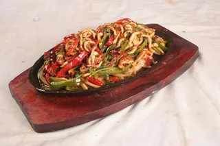 铁板鲜鱿-农家院