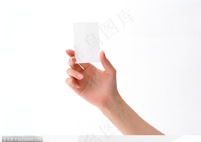 手的表情-托起卡片的手势