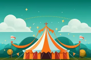 游乐场简约背景