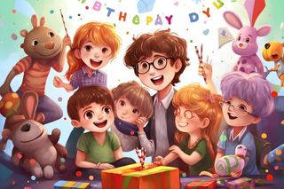 儿童孩子冒险聚会玩耍插画海报素材背景