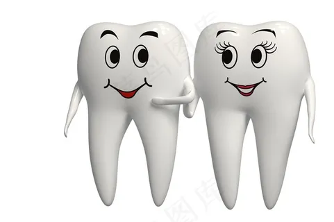 创意牙齿家庭人物图 创意牙齿家庭人物图