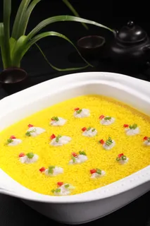 小米鸡汤狮头仔 (2)