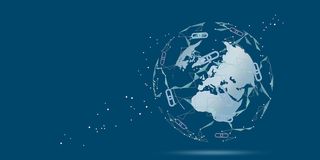 地球科技文化背景PSD素材