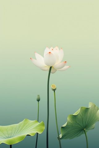 简约清新莲花背景
