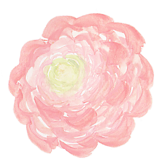 唯美森系手绘水彩花朵 免抠