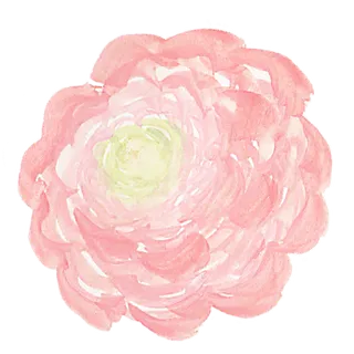 唯美森系手绘水彩花朵 免抠