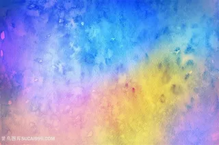唯美水彩淡雅蓝色艺术背景