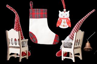 圣诞节挂画元素样机