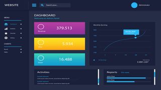 可视化大数据科技网页后台管理图表软件AI界面PSD模版素材源文件