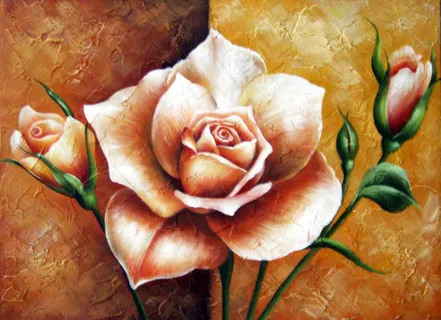 月季花装饰画图片 月季花装饰画图片