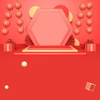 立体C4D场景电商首页主图直通车促销banner海报背景PSD素材