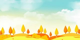 秋天简约活动背景