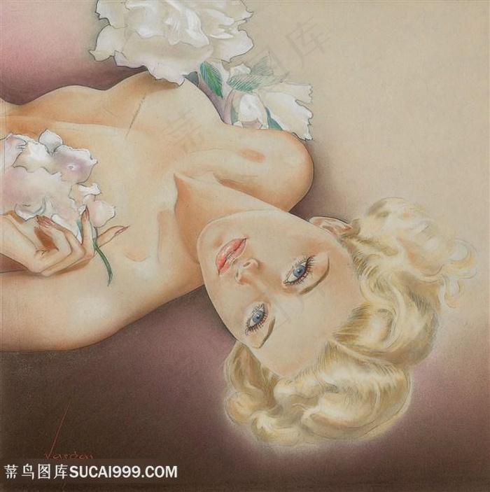 美人图唯美性感美女装饰画