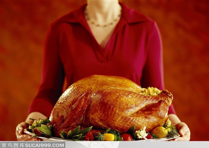 人物手势元素-服务员端菜手势特写.