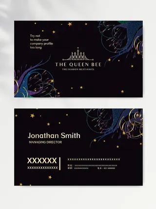 简洁名片设计图片