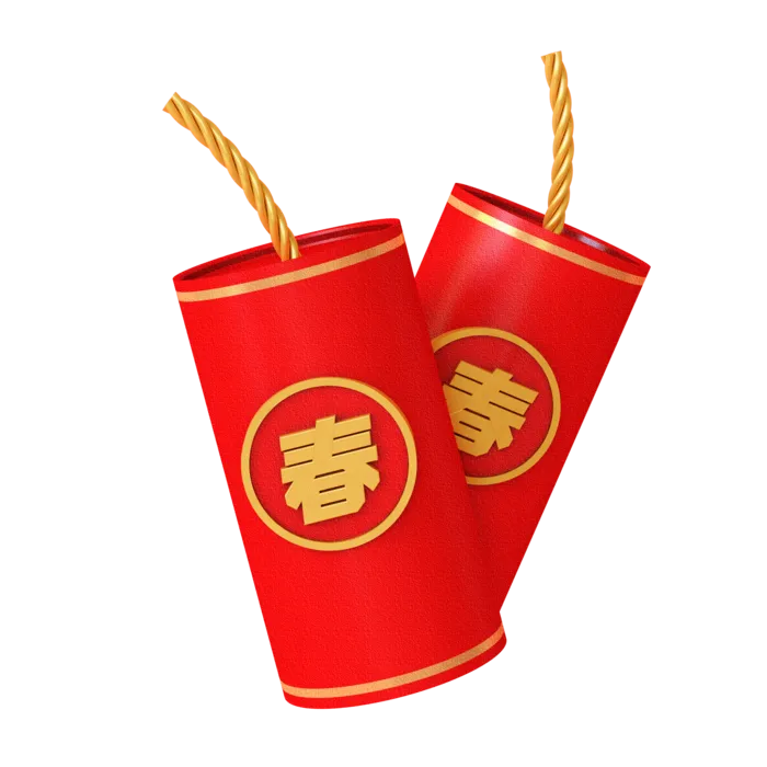 新年元素素材红色喜庆新春兔年