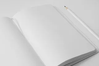 书本笔记本样机平铺展开 文具 (4)