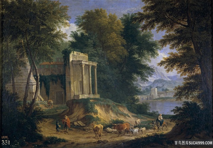 布德维恩，阿德里安弗朗斯，风景，废墟