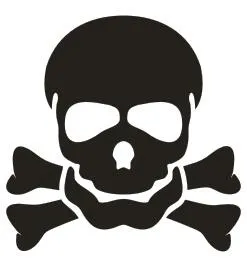 矢量有毒标志不干胶cdr矢量模版下载
