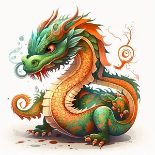 龙、节日、可爱