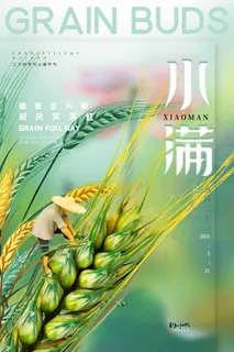 小满 小满节气海报