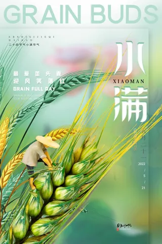 小满 小满节气海报