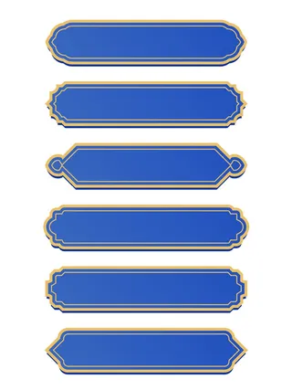 国潮风中式中国古典标题文字文本框边框标题框AI矢量设计素材模板