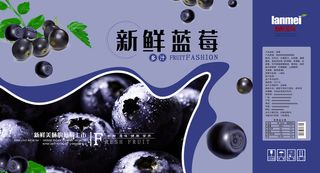 手提袋盒子蓝莓水果包装