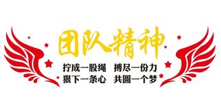 矢量团队精神文化墙
