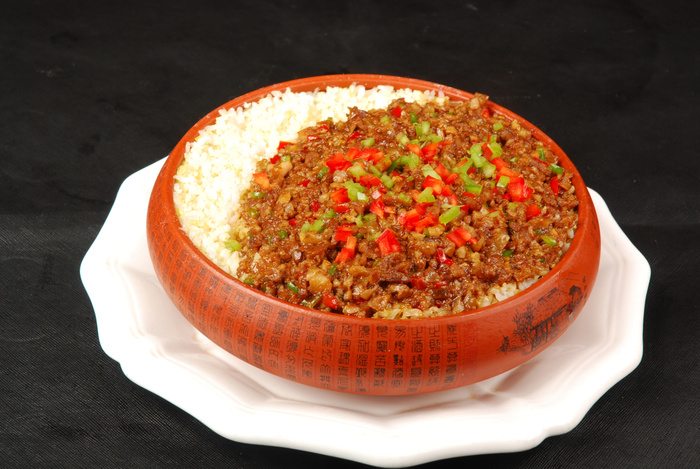 川菜湘菜高清菜谱 小炒肉俩米饭