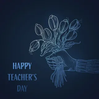 感恩节教师节手绘卡通背景