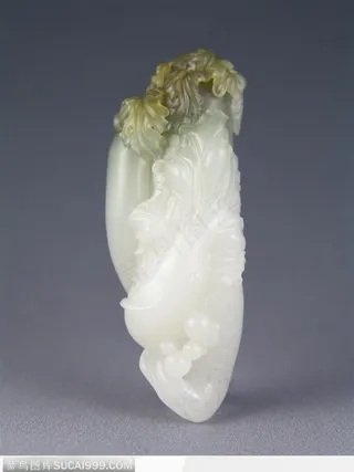 传统工艺-精美的玉白菜