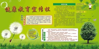 健康教育知识 健康教育 夏季常见疾病 预防中暑 宣传栏 健康教育展板 