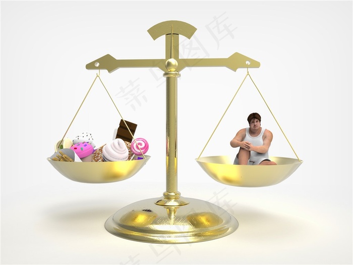 肥胖减肥创意广告元素高清大图