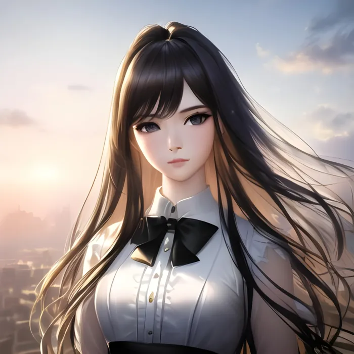 可爱女孩cg风手机壁纸