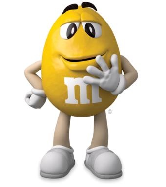 M&M 巧克力豆 PNG免抠(340x382)