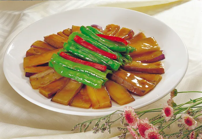 89XC-128尖椒炒茄子