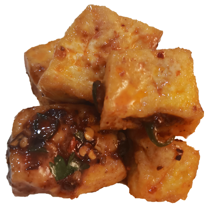黄豆豆腐包浆黑豆嫩豆腐油炸香煎香辣免抠