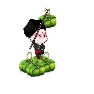 卡通京剧戏剧人物脸谱插画PNG图片 国潮中国风Q版戏剧人物PS素材