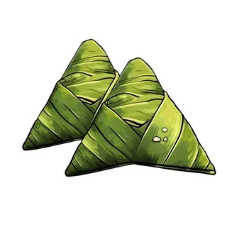 粽子绿叶免抠