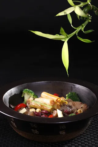 红腰豆莲子焖海参 (4)