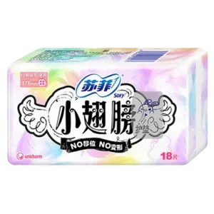 苏菲小翅膀护翼175mm护垫18片超市商品白底图免抠实物摄影png格式图片透明底